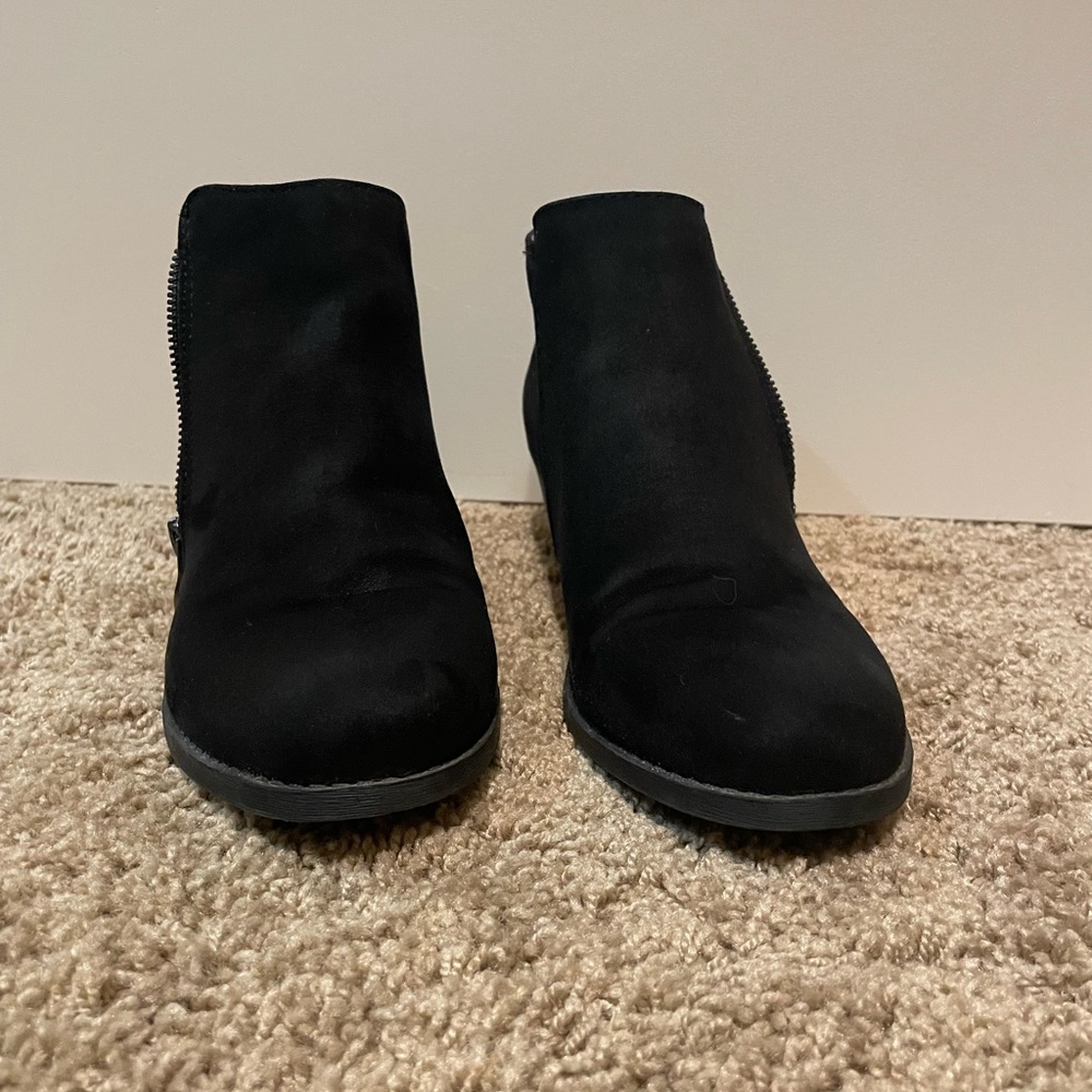 Suede Booties (1.5” heel)